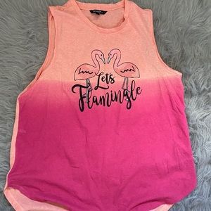Pink and orange tank top